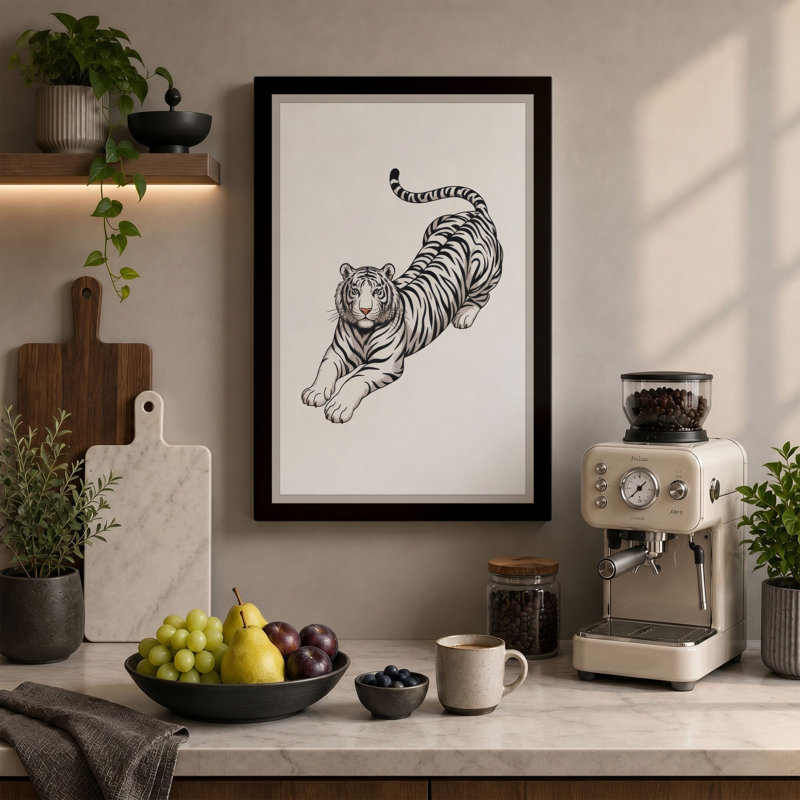 Print, 36x24 - 91.4 x 61.0 cm, Teal Border