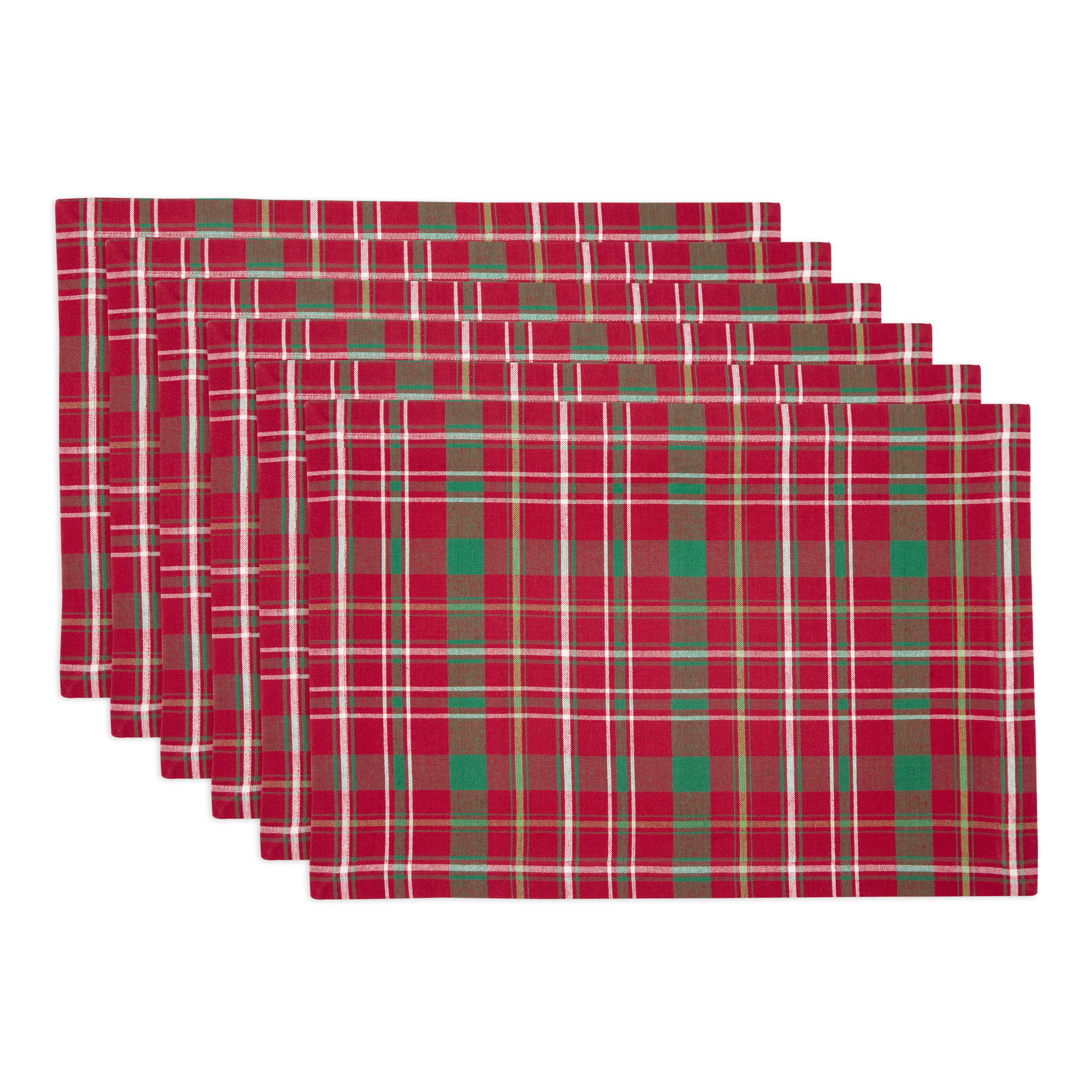Grey Plaid Tartan Floor Mat