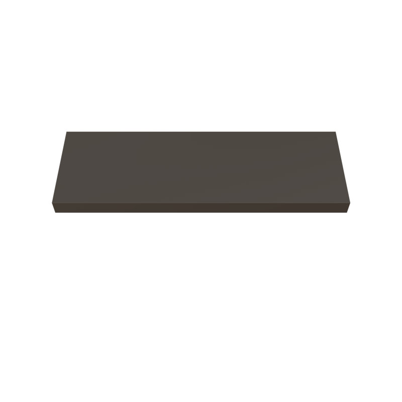 Painted Wood Floating Shelf, Brown