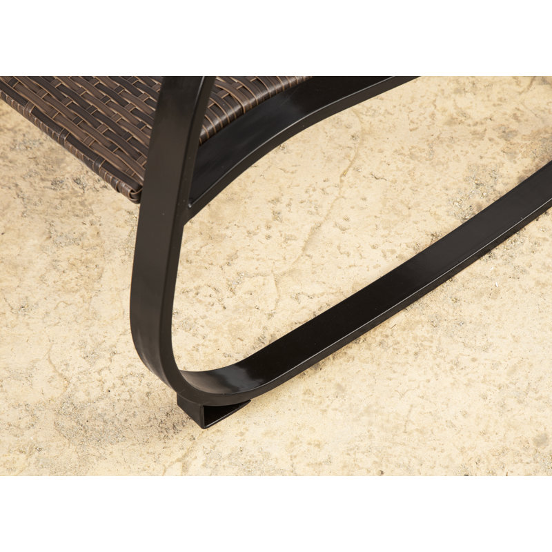 Saechao Wicker Outdoor Chair, Espresso