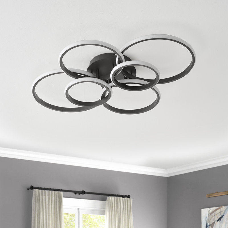1-Black aperture LED dimmable industrial ceiling light