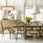 Canyon 118 " Extendable Rectangular with Solid Wood Base Dining Table