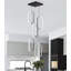 5-ring Modern Led Dimmable Chandelier Black-130134090