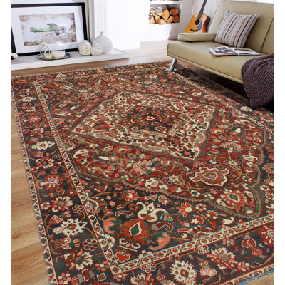 Khusbu Bakhtiari Kenward Burgundy Rug