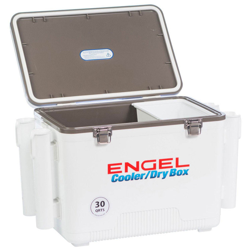 Engel Coolers 30 Qt. 48 Can Lightweight Insulated Mobile Cooler Drybox