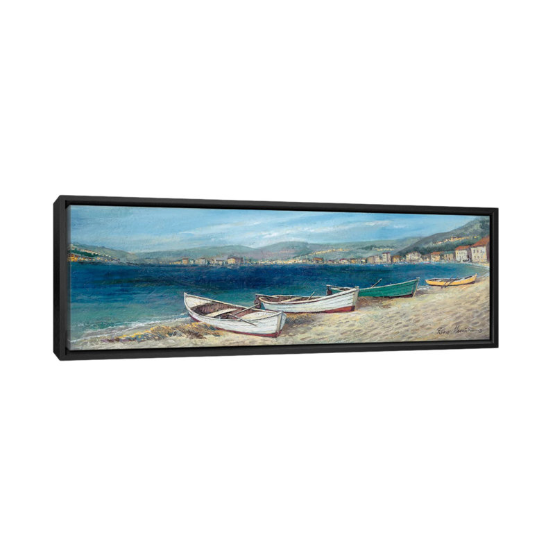 « summer wind », impression sur toile, H 20 po x l 60 po x P 1,5 po, Toile avec cadre noir