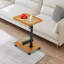 Table d'appoint avec table d'appoint en forme de C et roulettes pour canapé-1968033649