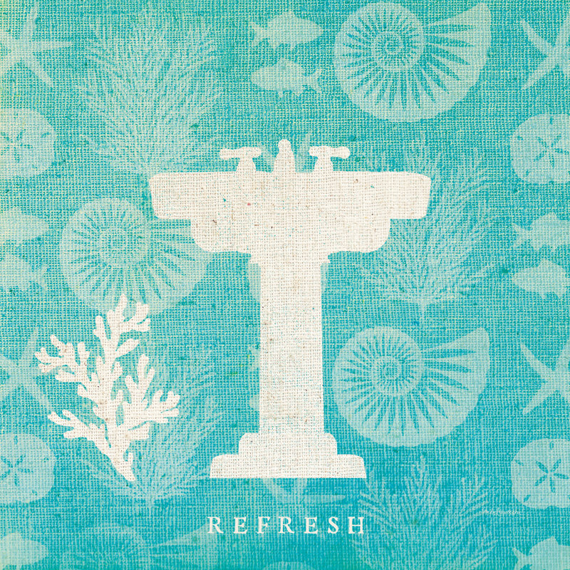 Pacific Bath III by Studio Mousseau - No Frame Print on Canvas, 51cm H x 51cm W x 3.8cm D