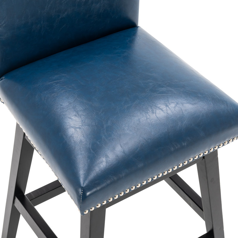 Tabouret de comptoir 26 po Kyrrah, Bleu