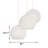 Darus 3 - Light White Cluster Pendant