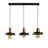 3 - Light Black/Gold Kitchen Island Pendant