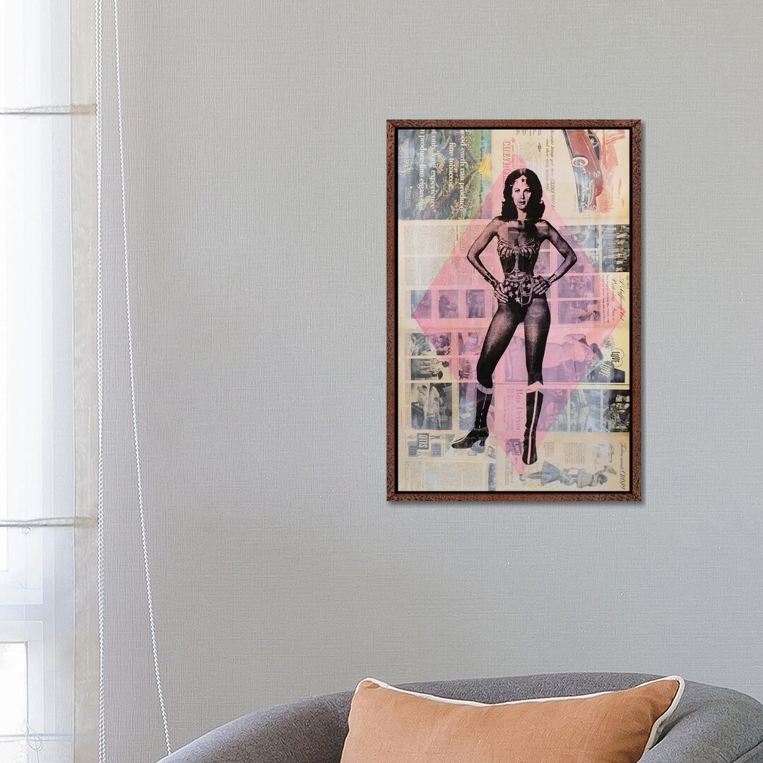 Leinwandbild - Grafikdruck „Wonder Woman, Lynda Carter” von Dane Shue