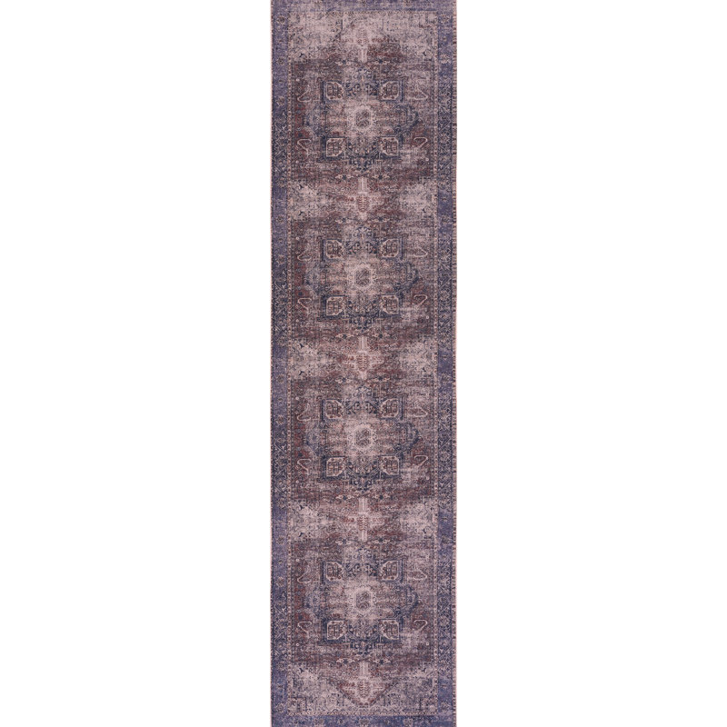 Tapis antidérapant pour la chambre à coucher - lavable, teint, à poils courts (bourgogne, lavable pour salon 2 pi 6 po x 10 pi et antidérapant
