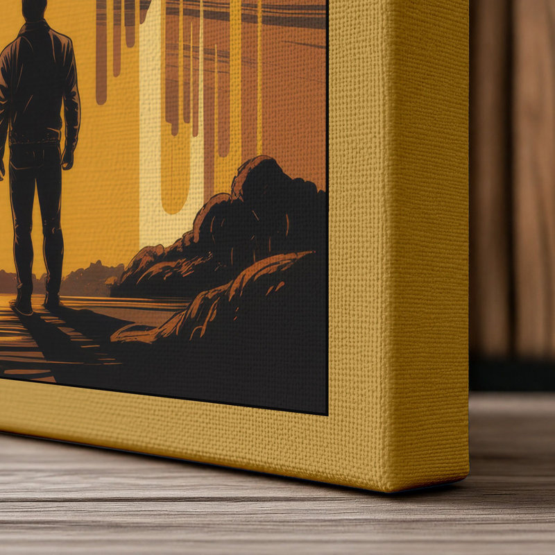 Gateway of Light Modern - Wrapped Canvas, 24x16 - 61.0 x 40.6 cm, Ochre Border