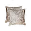  Coussin en cuir de vache 18 po x 18 po-1688851880