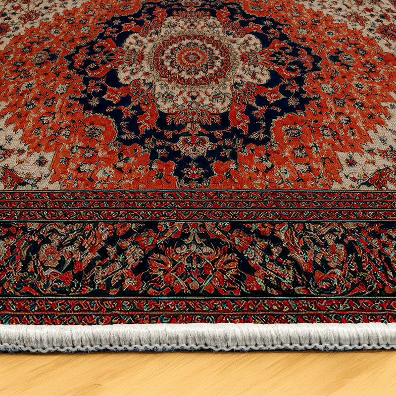 Tapis en coton imprimé chenille Guria, Rectangle 5 pi 3 po x 6 pi 7 po