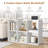 Bookcase Open Back Bookshelf With Anti-tip Kit Modern Style Organizer-1862794426