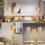 Rochell Diameter 12.2" Plug-in Pendant Light, Hanging Lamp with Dimmable, Hanging Light with 15 ft Plug Cord-80050655
