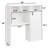Yak About It® Locker Safe College Desk Bookshelf Dorm Hutch - White