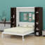 Lit escamotable mural Murphy avec portes de rangement-113257698