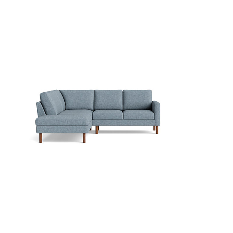 Laguna Sectional, Performance Weave - Zinc, Left Hand Facing