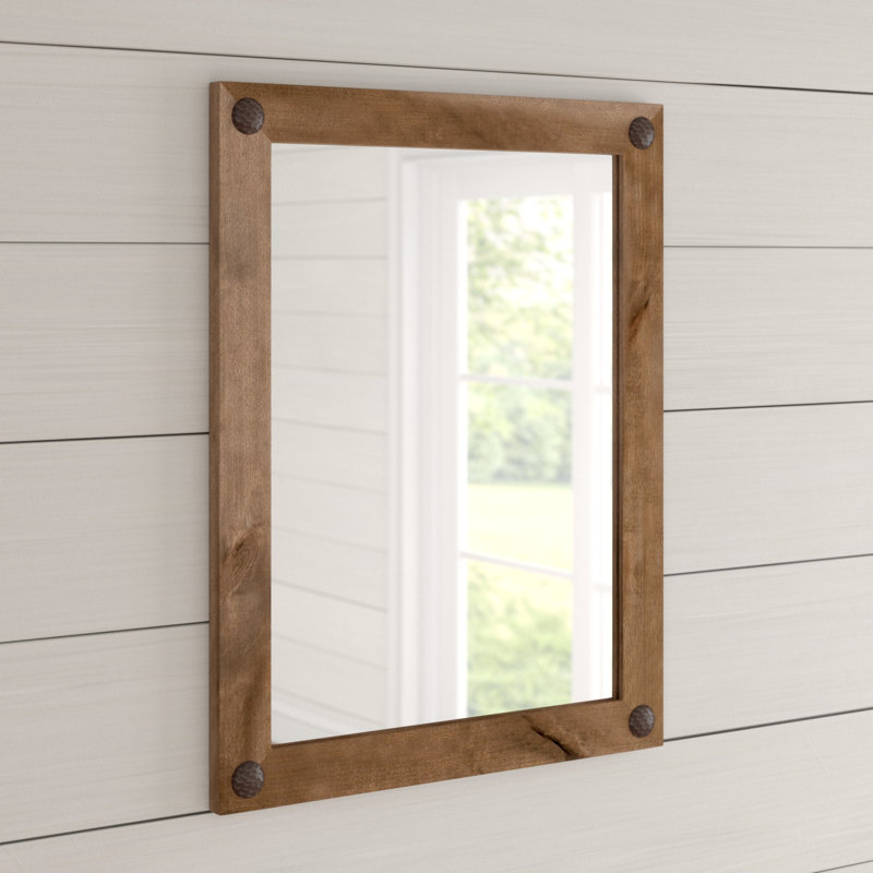 Miroir de salle de bain Edna, Brun