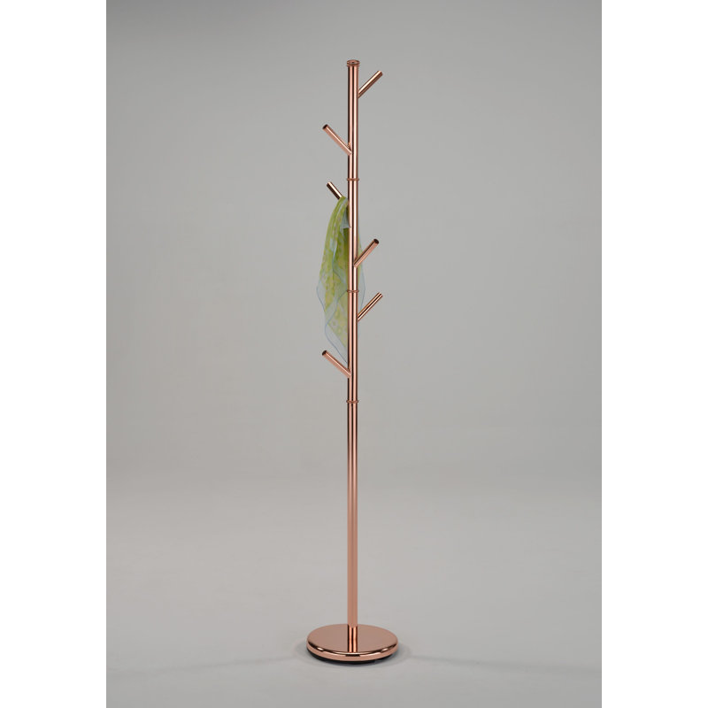 Pascal Metal Freestanding Hall Tree Coat Rack Stand for Bedroom, Hallway, Entrance, Office, for Hats, Coats, Scarves, Handbags