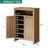 Rattan Shoe Storage, Shoe Organizer With Adjustable Shelves