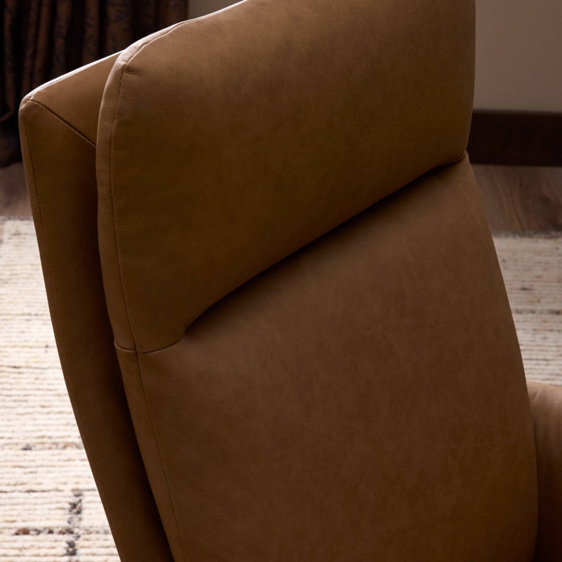 Wayland Leather Swivel Executive Chair, Maestro Camel