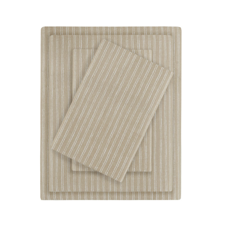 Ensemble de draps 100% coton Cozy, Ensemble de draps pour grand lit avec 2 taies d'or, Noir / flocons de neige