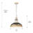 Mercado 1-Light Dimmable Shaded Pendant -1633339435