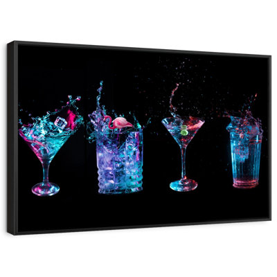 " Cocktail Splashes Canvas Print "