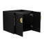 Meuble-lavabo de salle de bain 24 po - Châtaignier noir, fixation murale, optimisation de l'espace avec lavabo, finition châtaignier, design moderne, rangement à 2 portes, lavabo en céramique, poignée en métal durable-878272734