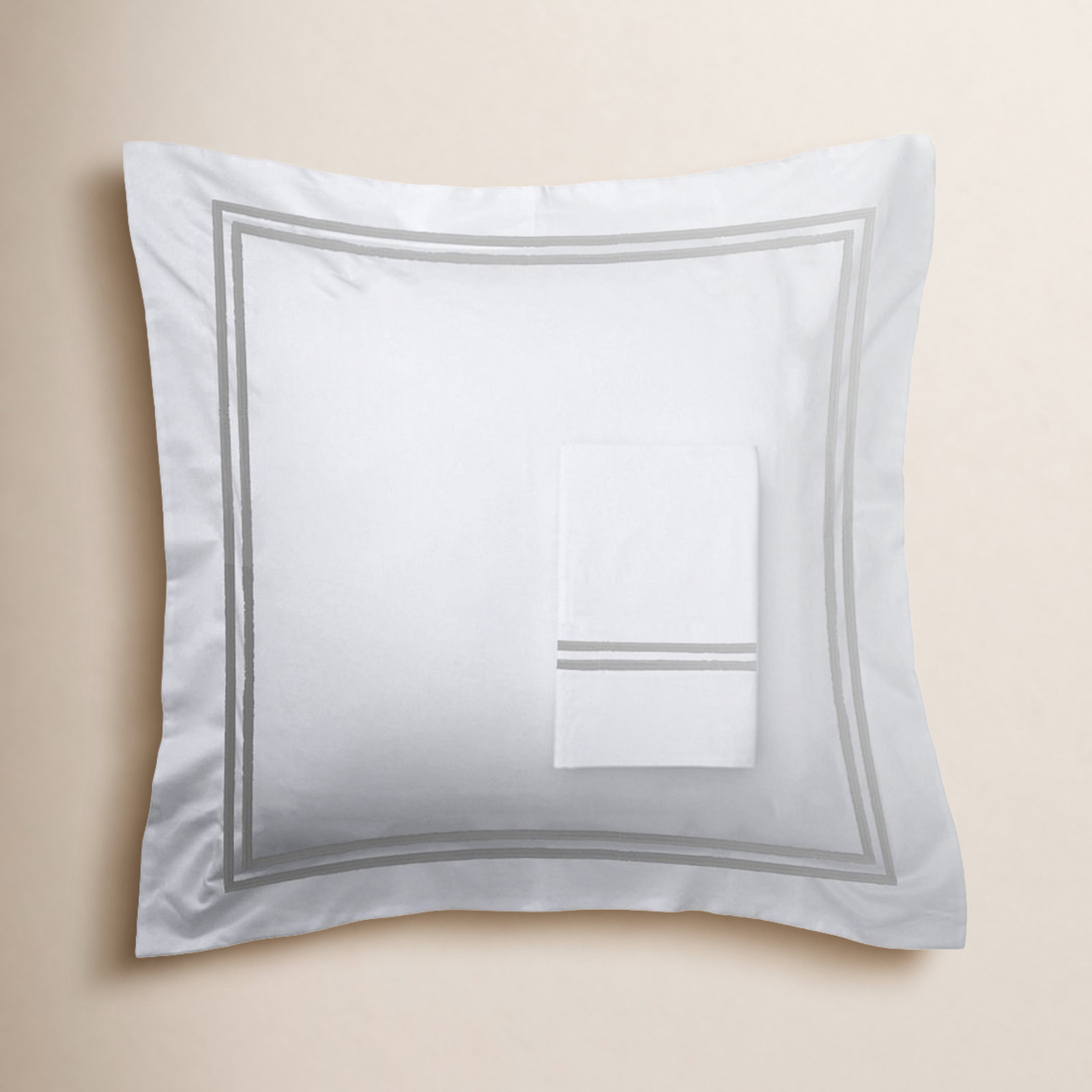 Benita Cotton Shams, Gray