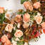 Couronne de fleurs artificielle 24 po avec feuillage d'automne et feuillage d'automne