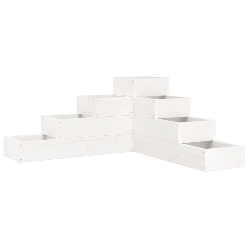 Aishe Planter Box, White, 36cm H x 80.5cm W x 79cm D