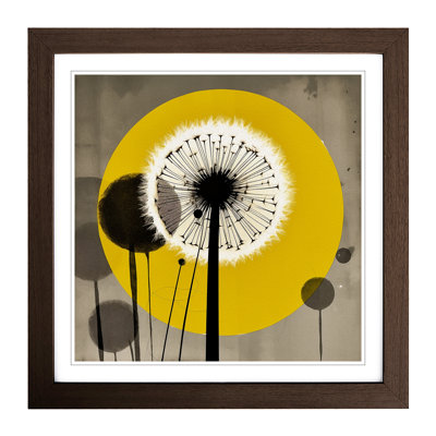 Dandelion Bauhaus - Framed Print