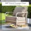 Ensemble de conversation pour patio 7 personnes avec causeuse et fauteuils pivotants-92434958