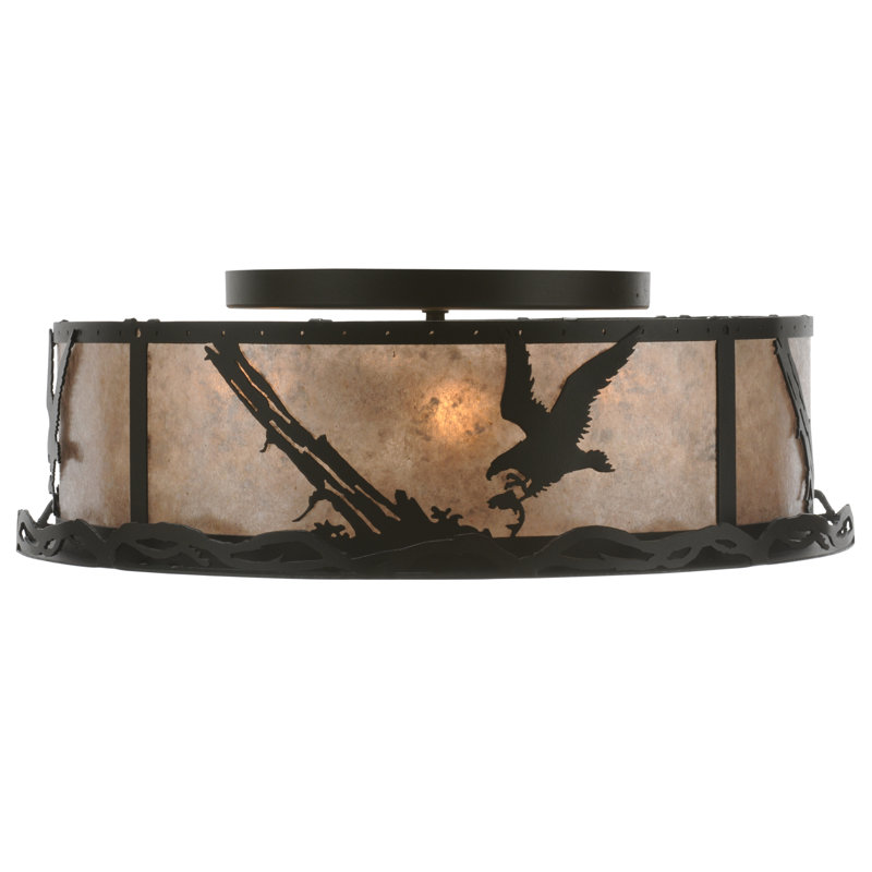 Rustic Lodge 4 - Light Flush Mount
