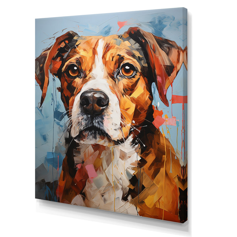 Beagle Bliss sur impression sur toile, H 44 po x l 34 po x P 1,5 po, Toile tendue