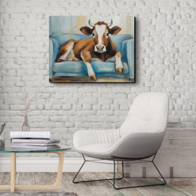 «Cow Couch» sur toile