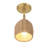 Camellon 1 Light Soft Gold Semi Flush