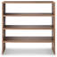 Range-chaussures en bois empilable à 2 tablettes, noyer, 24 pouces, paquet de 2