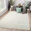 Tapis blanc / gris / bleu sarcelle fait à la main Ian-32556069