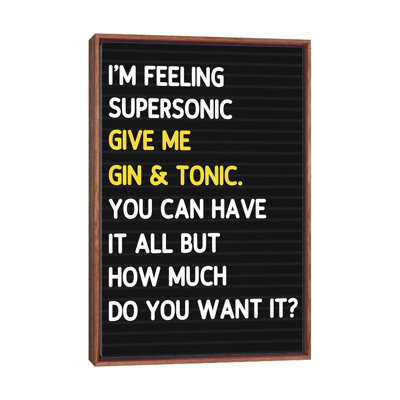 Super Sonic-style Letterboard-impression d’art textuel