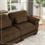 Canapé RSF en velours côtelé avec 1 coussin - brun-822643824