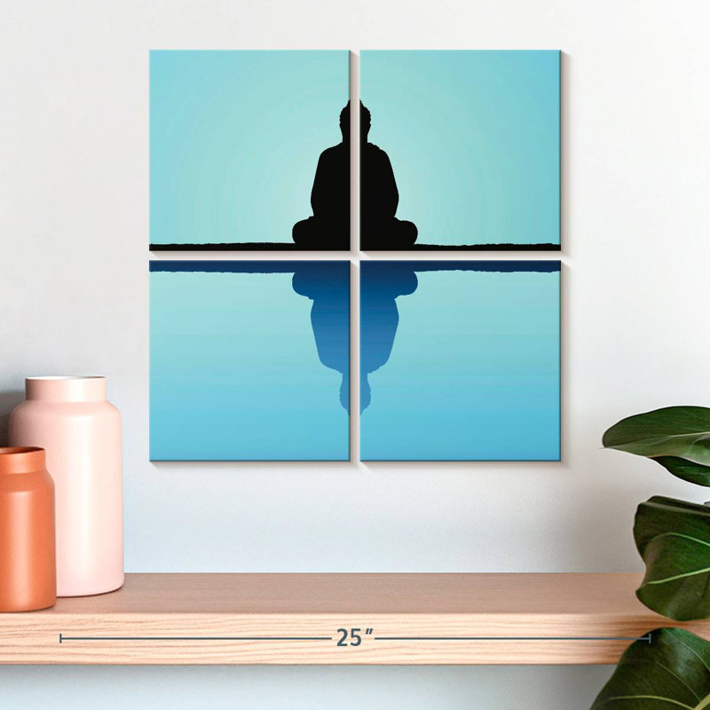 Adella Meditating Buddha Silhouette