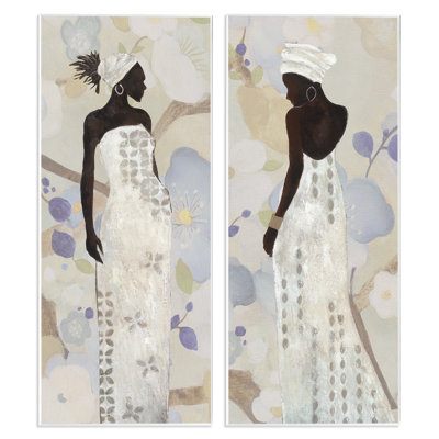  Ensemble de plaques murales élégantes «Neutrals Women» par Janet Tava