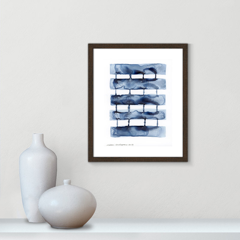 Gareth Stitched Together I by Nikki Galapon - Solid Wood Rectangle Print Single Piece Item on Canvas, 19" H x 16" W x 0.75" D