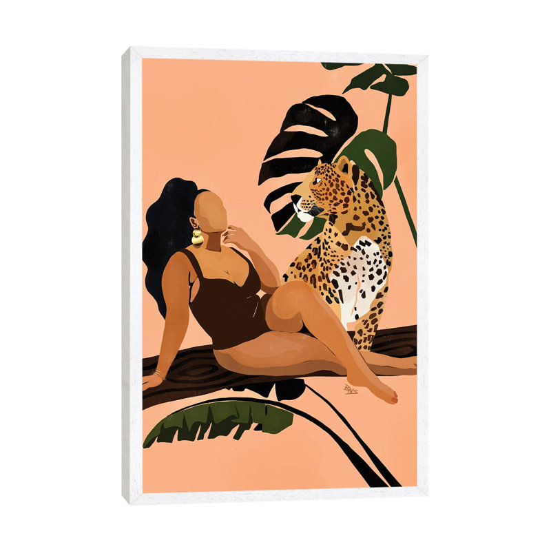 Tika by Bria Nicole - Print on Canvas, White Framed Canvas, 101.6 cm H x 66.04 cm W